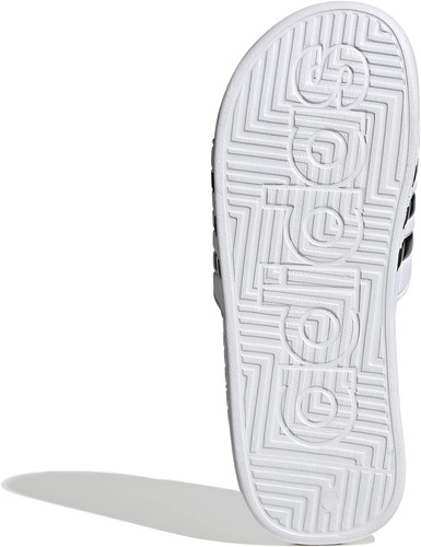 Adidas Unisex Adissage Slides Sandale, weiß/schwarz/weiß, 15 US Herren - Bild 4 von 7