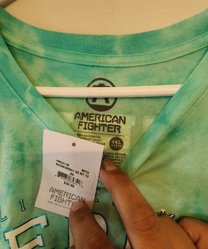 American Fighter Men's Tshirt Lost Springs Premium Athletic MMA 4xl