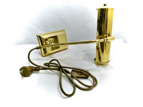 *Sölken* Klavierlampe Schreibtischlampe Gelenkarm Lampe Messing 2,4kg 60er Top! - Bild 6 von 8