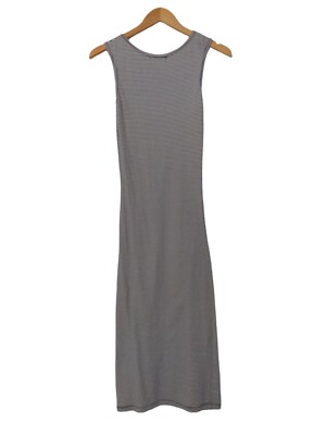 Brandy Melville Maxi Dress Womens OS Black White Sleeveless Tank Stretch  Knit | eBay