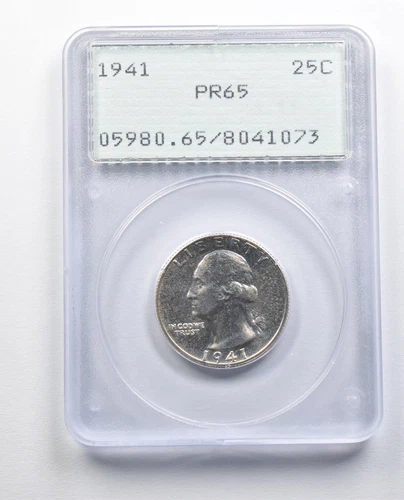 PR65 1941 Washington Quarter PCGS Rattler Upgrade *9721