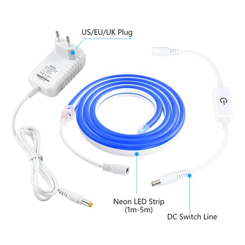 Flexible LED Strip 12V Neon Glow Light Silicone Tube Lamp DIY Decor Waterproof - Picture 6 of 20