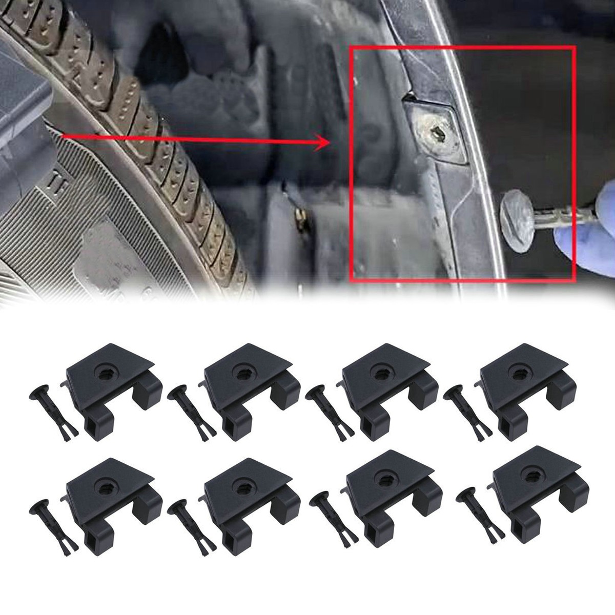 BUMPER COVER RETAINER KIT X2 CLIPS & PINS FOR TOYOTA LEXUS COVER BRACKET PLATE - Foto 9