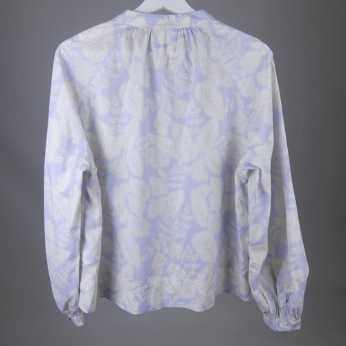 MARC O`POLO Bluse Blumenmuster Blouse Hellblau Creme Gr. 36 S - Bild 3 von 4