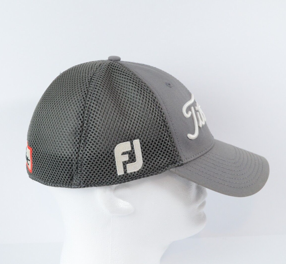 Titleist ProV1 FJ FootJoy Golf Pro Grey Mesh L/XL Flex Stretch Fitted