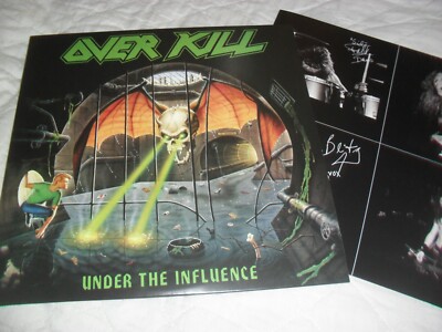 OVERKILL -UNDER THE INFLUENCE- AWESOME VERY HARD TO FIND LP VINYL EUROPE REPRESS