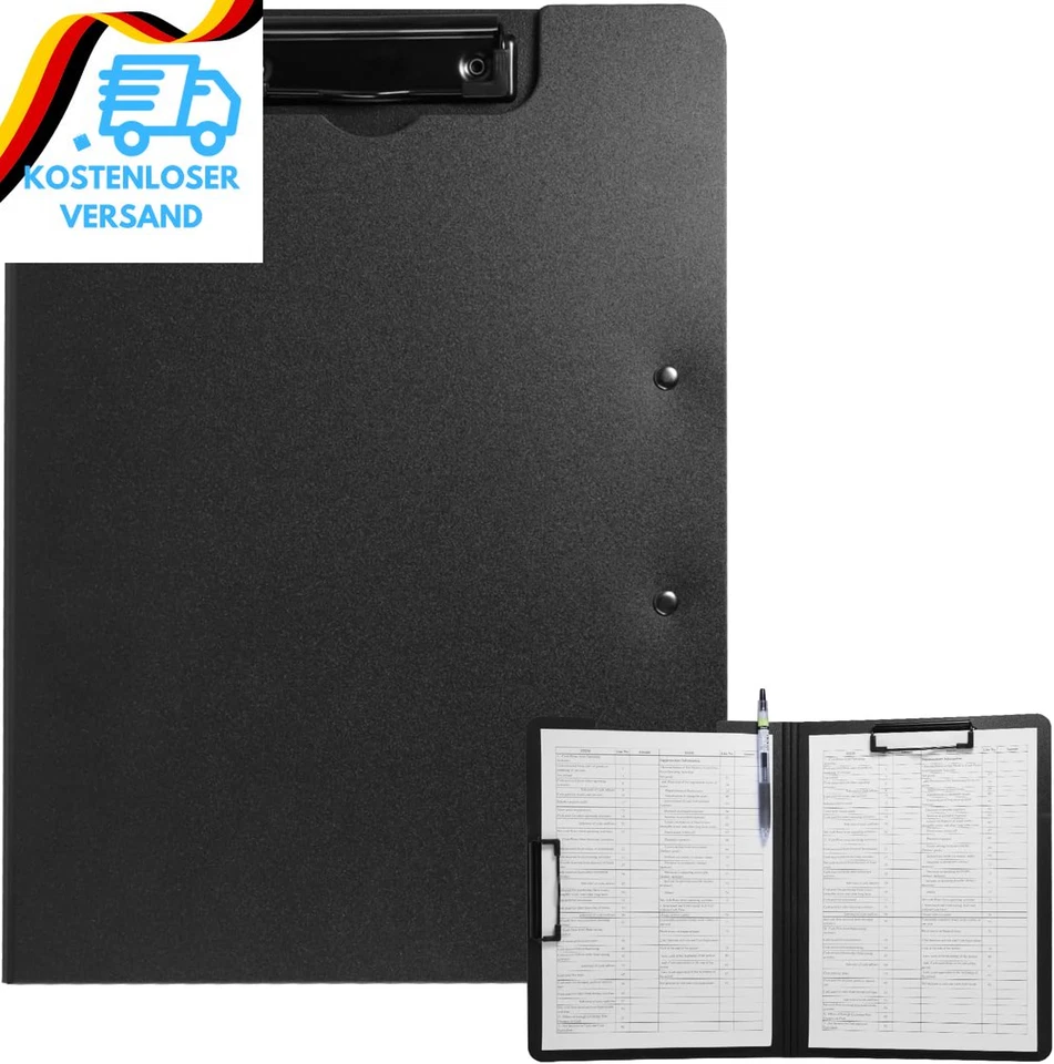 BESUCHE DEN FRETONBA-STORE FRETONBA Klemmbrett A4, Schreibmappe Klemmbrett Mit Deckel, Klemmbrettmappe Mit