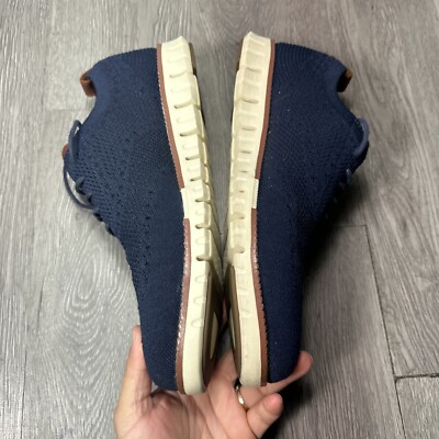 Cole Haan Zerogrand Stitchlite Wingtip Blue Oxford Mens  display picture 1