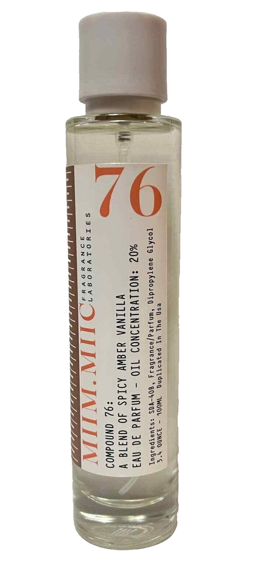 Miim.Miic Compound 76: Spicy Amber Vanilla Eau De Parfum Spray 3.4