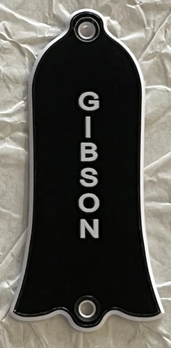 New Great -For Gibson Guitar 2 Holes Truss Rod Cover Les Paul Custom 2 Ply Black