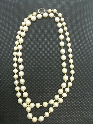 Collier Perles Avec Fermoir Argent – Bijou Vintage Occasion
