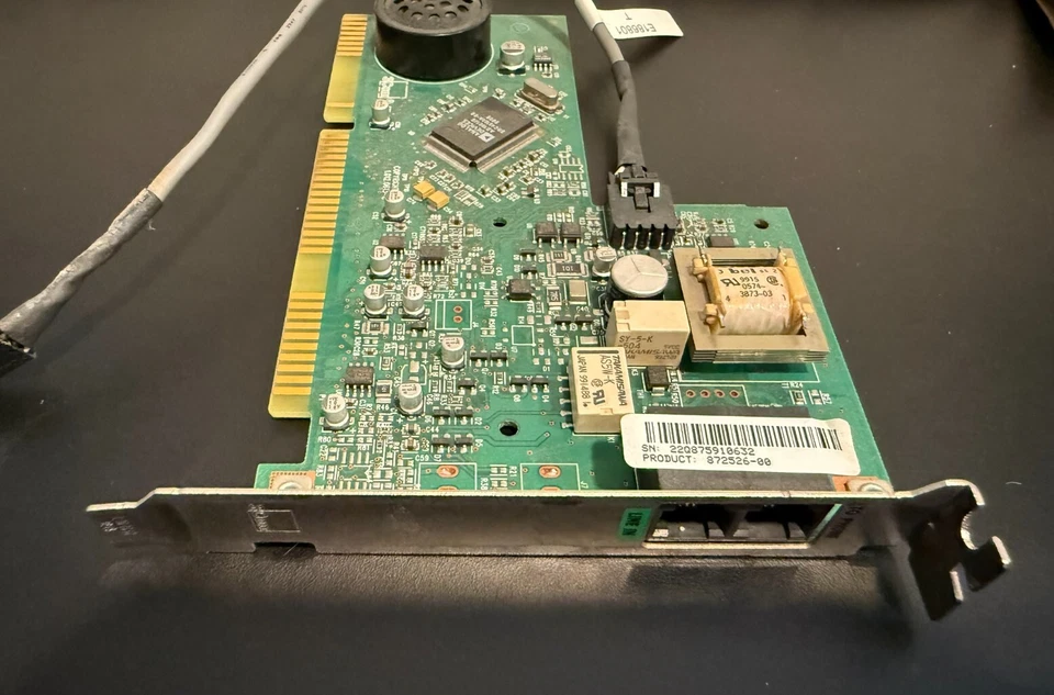 Gateway / 3Com 0613 1.012.0613-C 56k ISA Dial Up Modem w/ wake on ring cable - Image 4 of 4