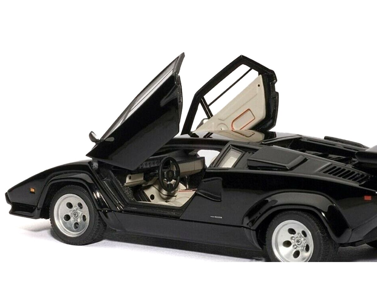 LAMBORGHINI COUNTACH 5000S BLACK 1/43 DIECAST MODEL BY AUTOART