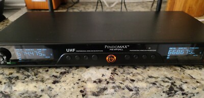 Pendomax PM-WP2NLL Wireless Microphone Rack System UHF Band Working No Mics