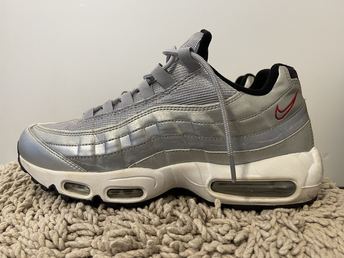 Nike Air Max 95 QS Silver Bullet, 918359-001, Running Shoes, 10.5 |