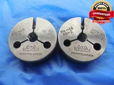 3/8 48 NS 2 THREAD RING GAGES .375 GO NO GO P.D.'S = .3615 & .3583 UNS-2 TOOL