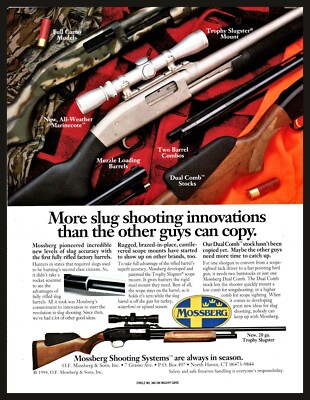 1995 MOSSBERG trophy Slugster 20 gauge Shotgun Print Photo AD | eBay