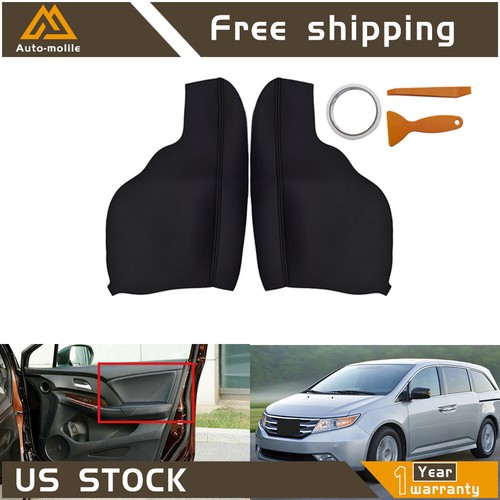 For Honda Odyssey 20112017 2Pcs Black Leather Door Armrest Replacement