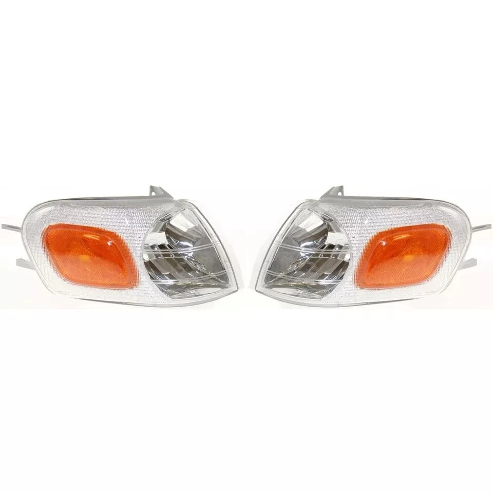 New Front Corner Light Left & Right Pair Set Fits 1997-2005 Chevrolet Venture - Image 2 of 4