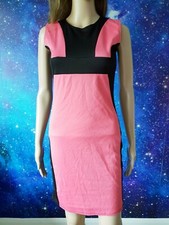 Size 8 SELECT pink black stretchy warm pencil bodycon everyday work dress 403