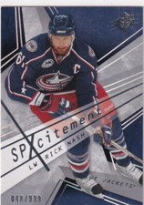 08/09 UD SPX RICK NASH SPXCITEMENT INSERT /999 #53