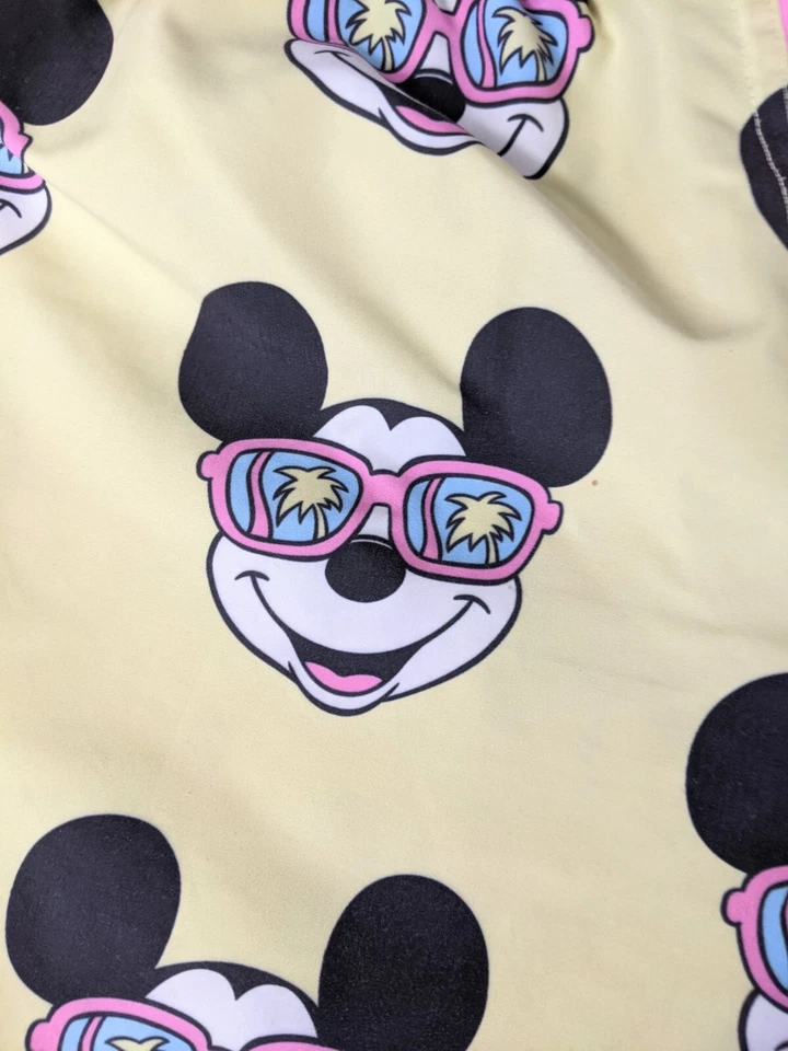 Neff x Disney Mickey Mouse Checkered Swim Trunks Shorts Men's Small - Image 4 of 4