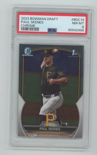 Paul Skenes 2023 Bowman Draft Chrome #BDC-14 PSA 8