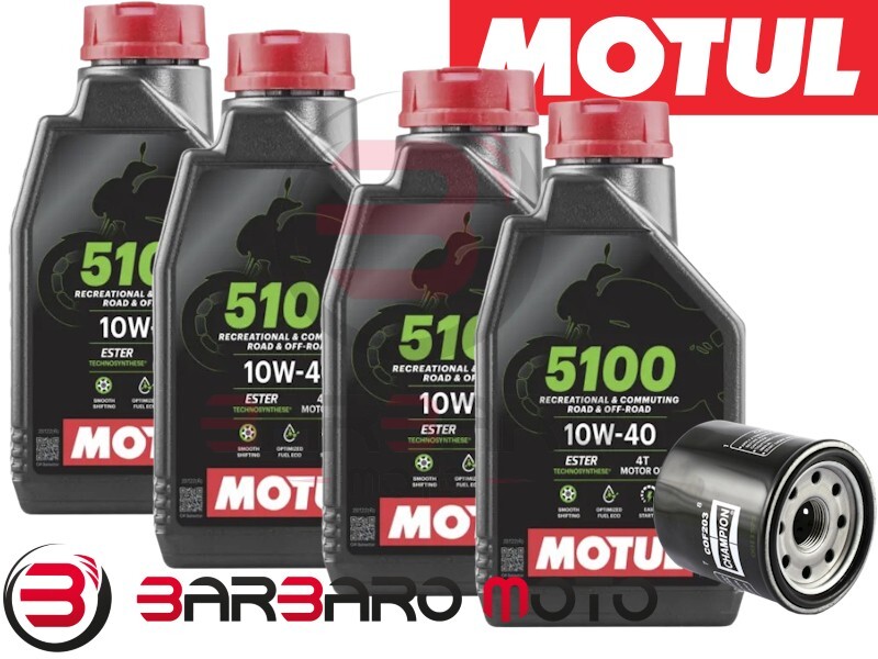 Kawasaki ZX6R 636 Ninja Oil Motul 5100 10W40 + Filter Kit
