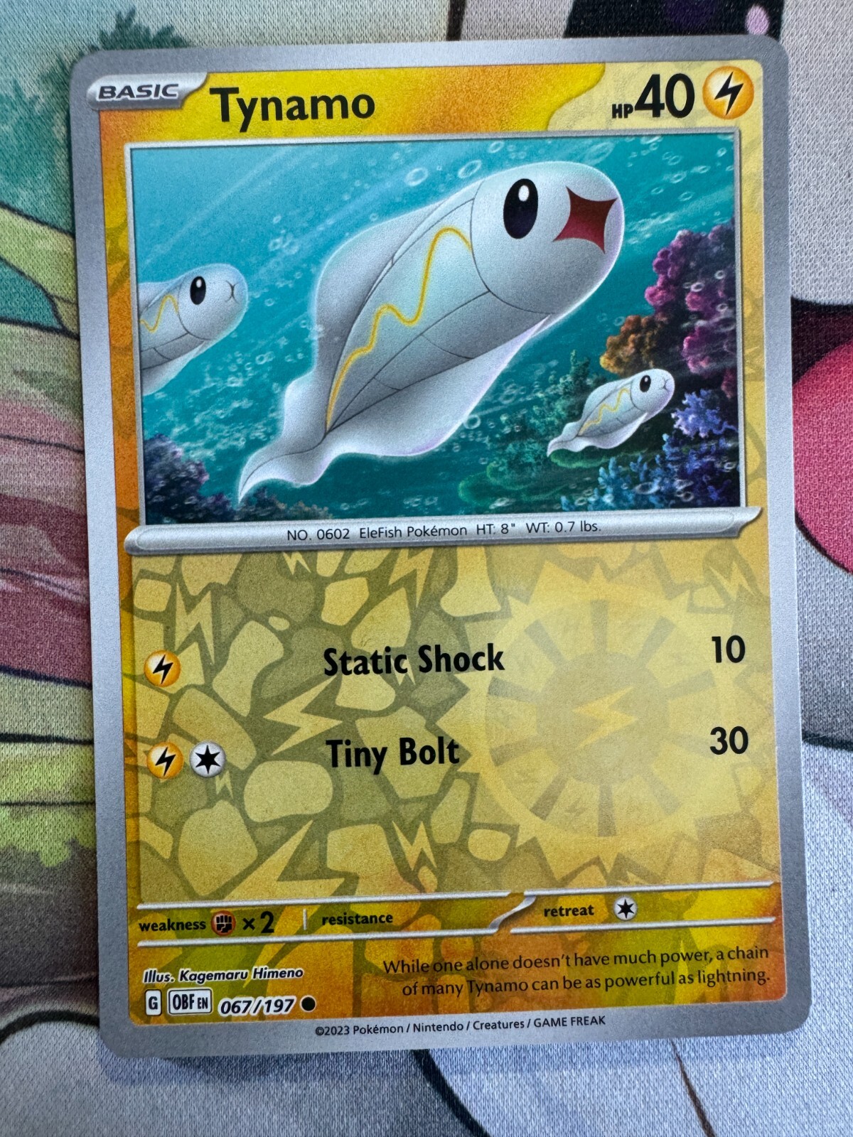 Tynamo Reverse Holo English Pokemon TCG BKBS74