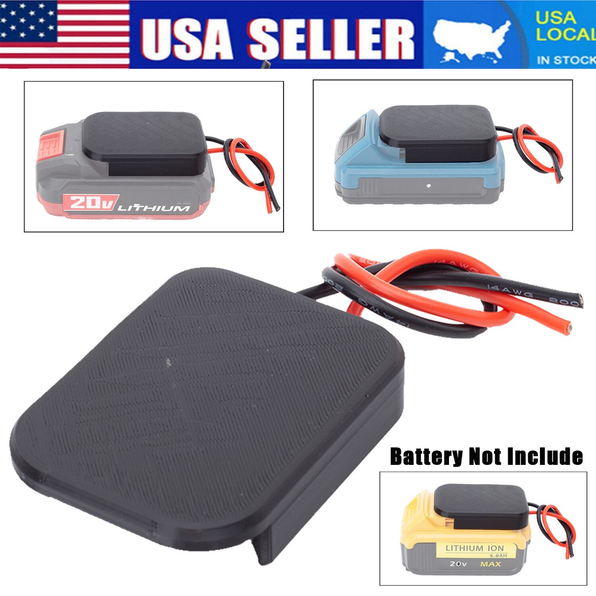 For Dewalt For Bauer For Hercules 20V Battery To Tool Adapter