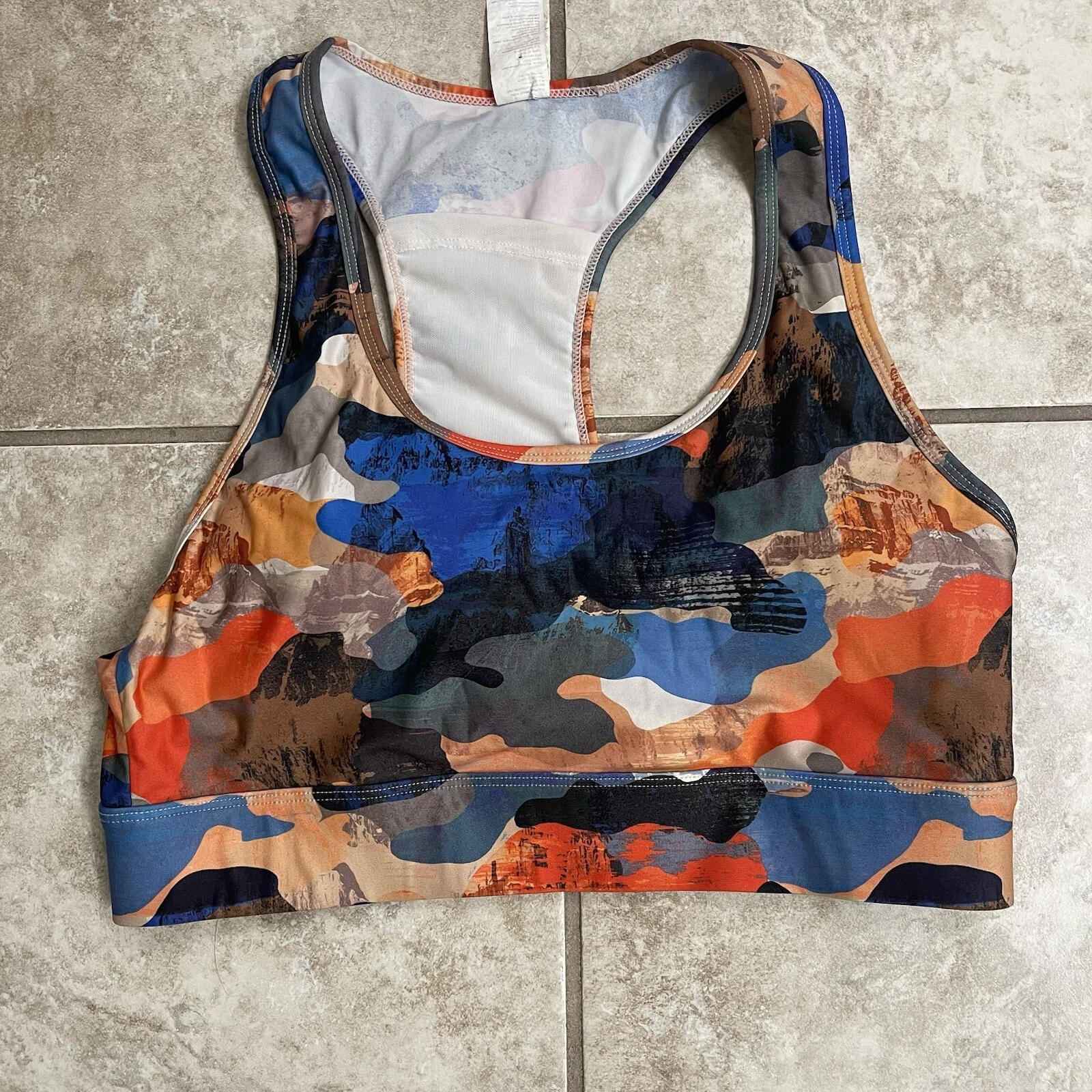 fabletics boost midi impact spotted tank-bra