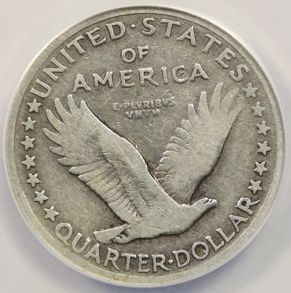 1917 Variety 1 Standing Liberty Quarter 25C Fine F 15 ANACS - Image 4 of 4