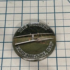 The Wright Brothers Experience Aviation Vintage Pinback Button Airplane