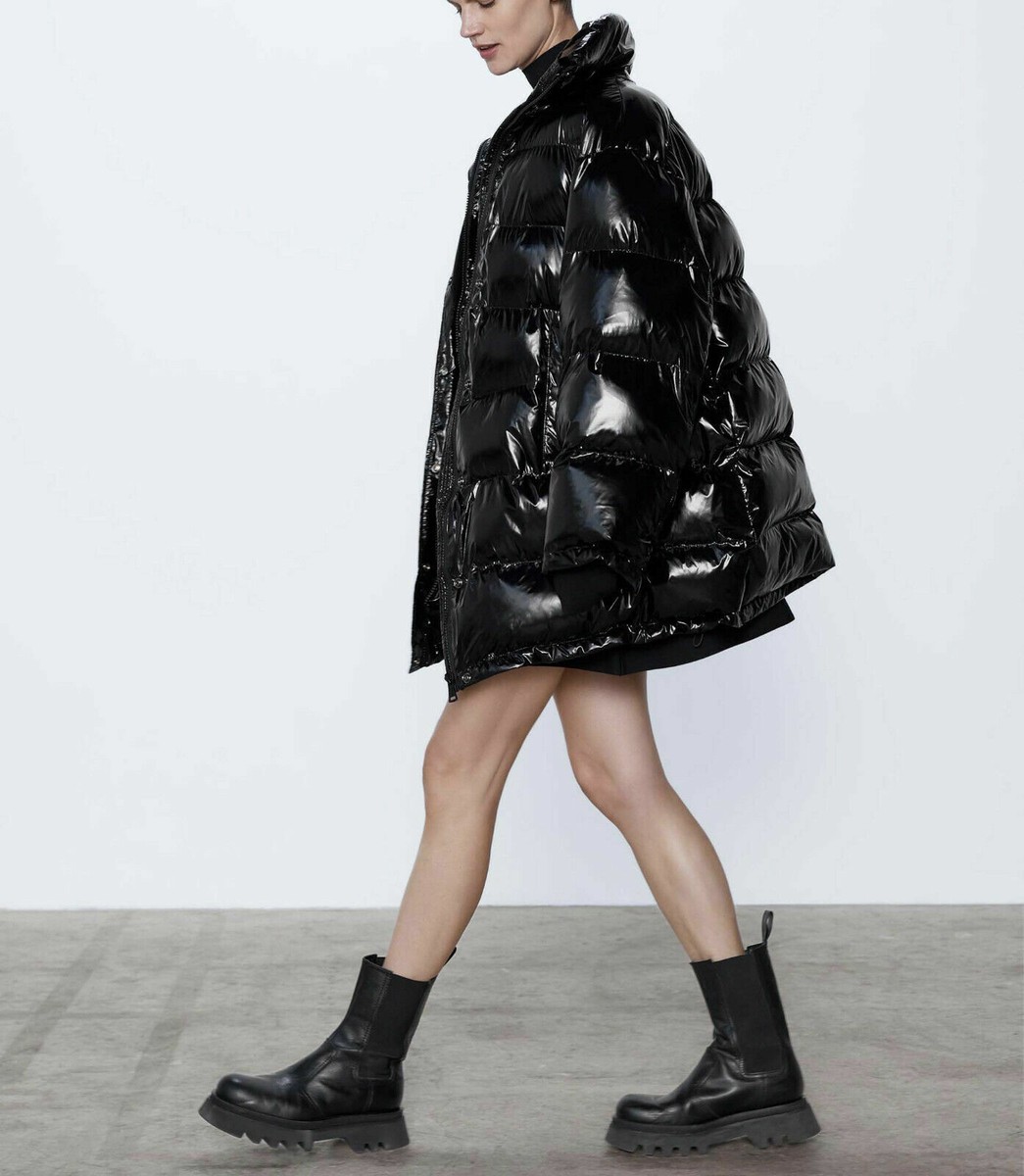 NWT ZARA OVERSIZED PUFFER GLOSSY VOGUE/RUNWAY COAT JACKET NWT ZARA OVERSIZED PUFFER GLOSSY VOGUE/RUNWAY COAT JACKET