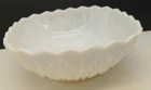 Vintage White Etched Milk Glass Square 8" Serving Bowl