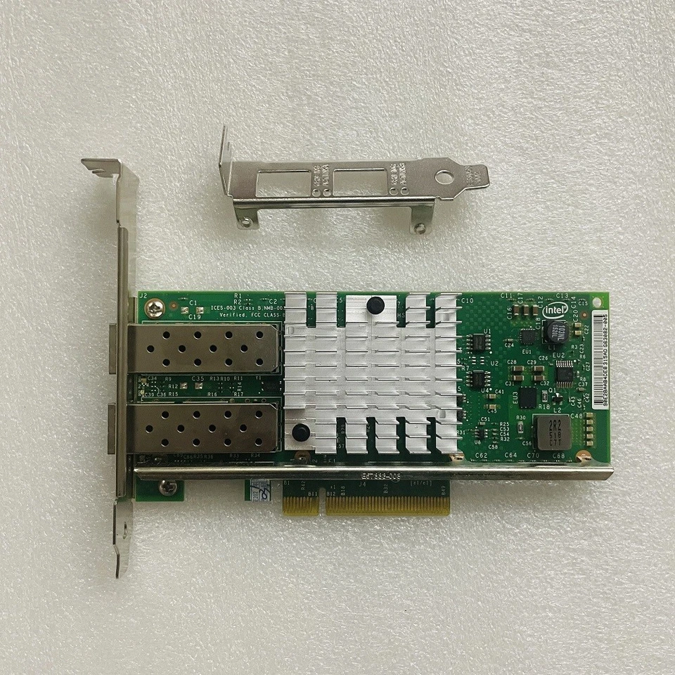 Intel X520-DA2 10 Gigabit 10GBe SFP Dual Port Ethernet Server Netzwerk adapter - Image 3 of 4