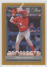 2022 Panini Three and Two Prospects Gold 9/25 Jordan Walker #P-9 0e8z