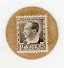 Spain España 5 Centimos Portrait Variant Light color ND 1938 Pick 96 Fv Unc