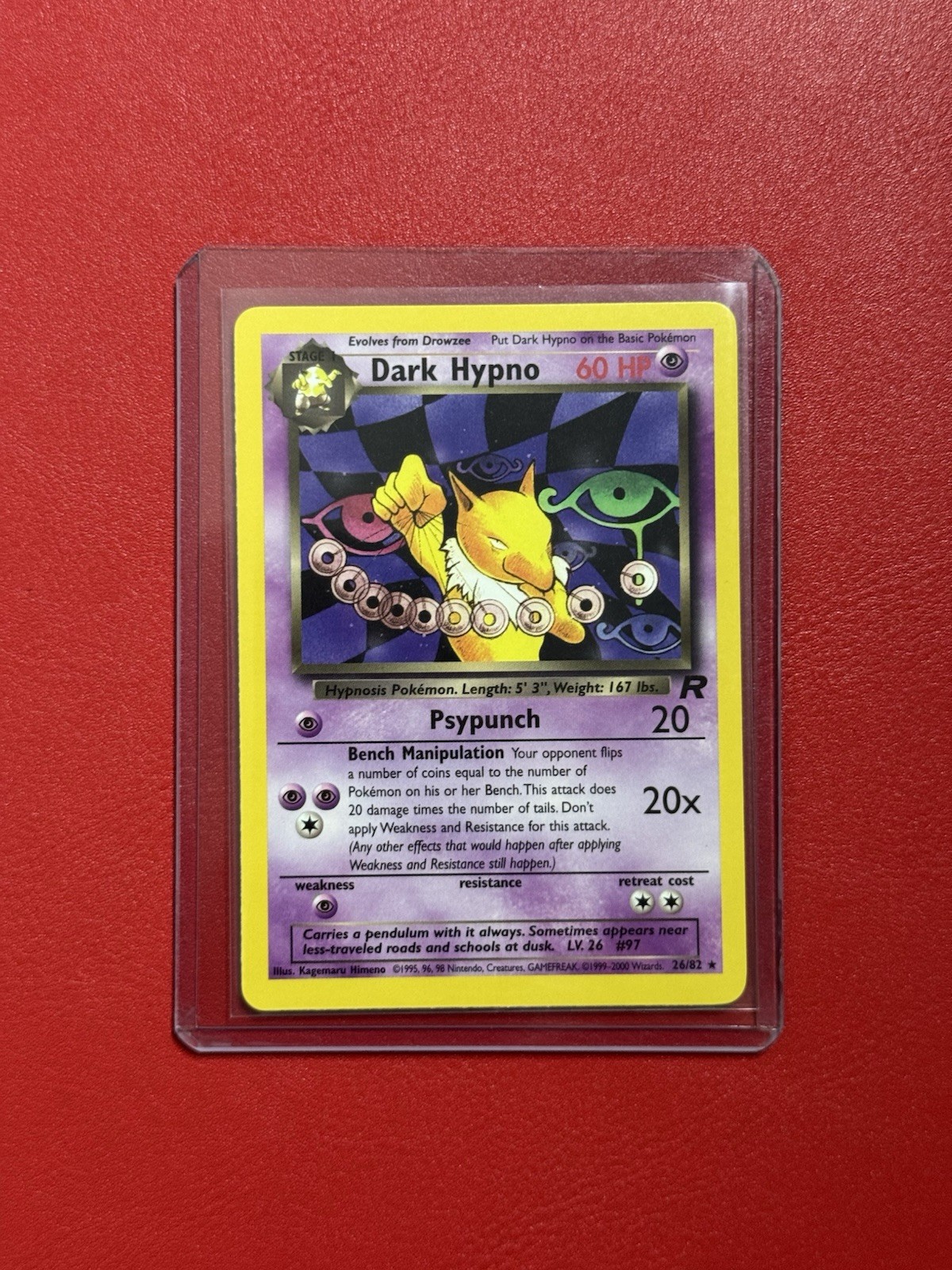 Dark Hypno 9/82 Team Rocket Holo