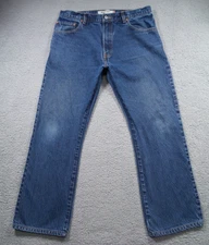 Levis Mens Jeans Size 38 x 32 Blue Denim 517 Bootcut High Rise Medium Wash