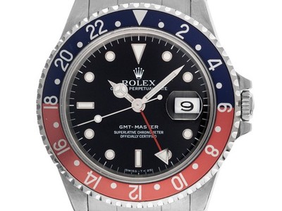 Rolex GMT Master Pepsi Ref.16700 1990 Box&Beschreibung original Vintage Unpol...