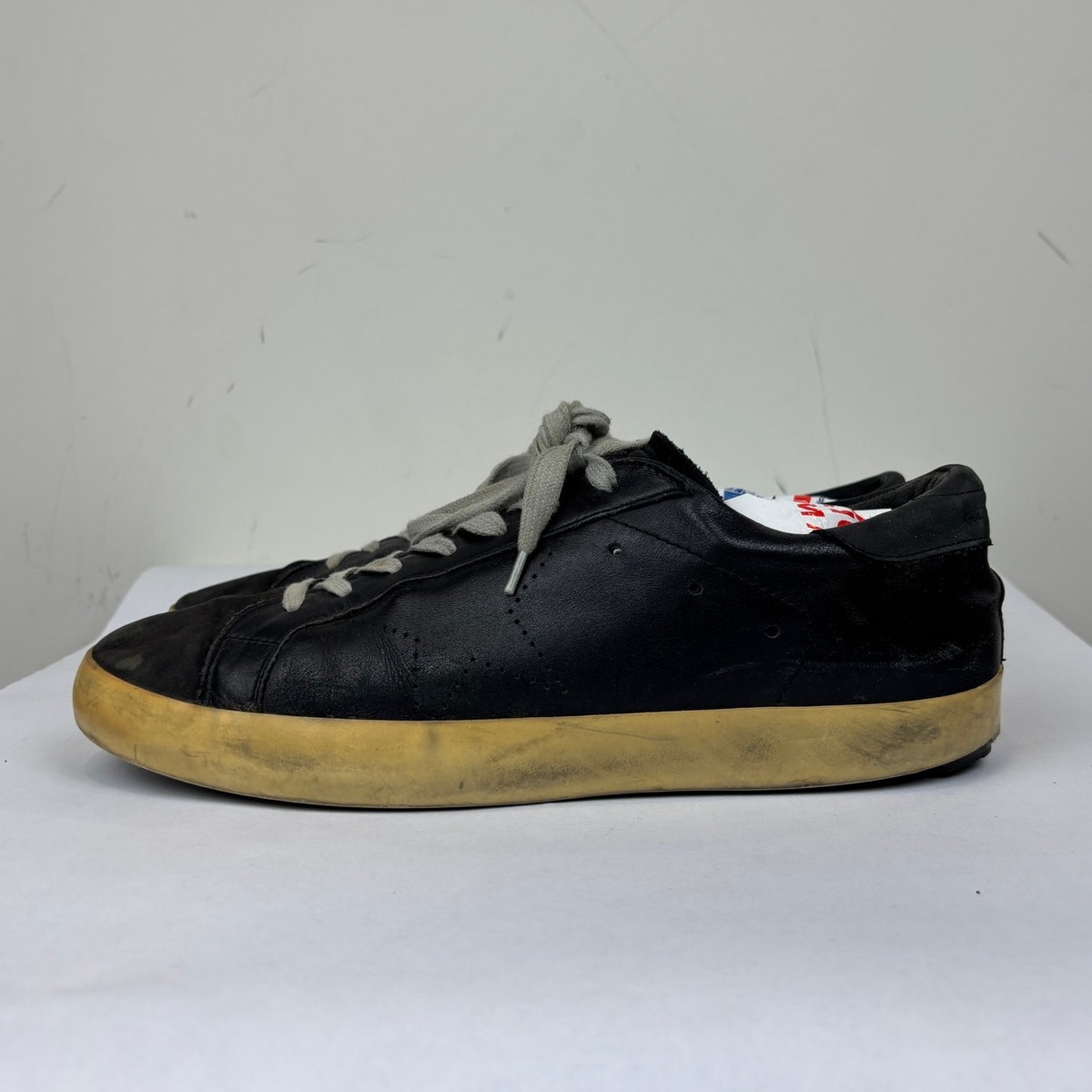  Superstar GGDB Black Leather Sneakers Shoes Men\'s 42 US 9 Men main image 4