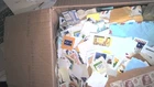 WORLDWIDE BOXLOT OVER 10 LBS STAMPS ON PAPER UNCHECKED SEE VIDEO