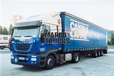 LKW Foto Iveco Stralis 430 Truck Spanien blau CAJASA CARRE #a2pf