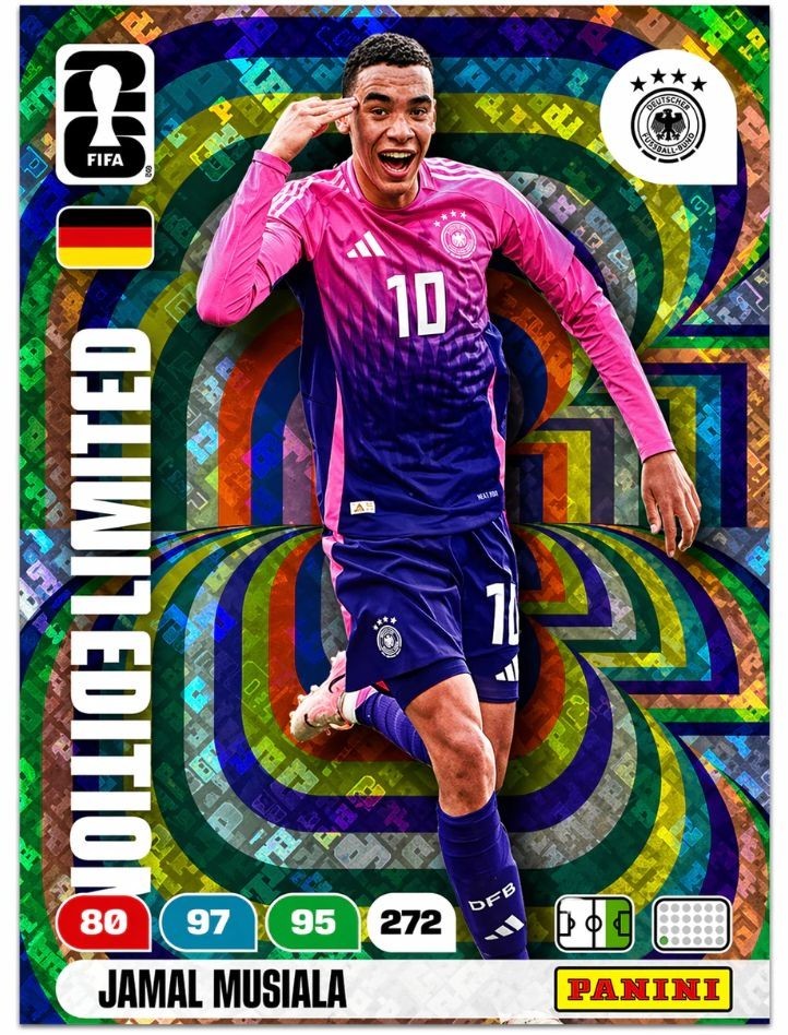 Italy 2026 Panini Adrenalyn XL Limited Edition Fifa World Cup Jamal Musiala