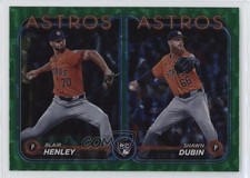 2024 Update Rookie Combo Green Crackle Foilboard Blair Henley Shawn Dubin 09p1