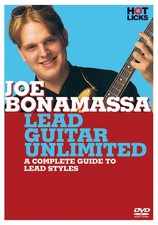 Joe Bonamassa Lead Guitar Unlimited Lesson Learn to Play Hot Licks Video DVD