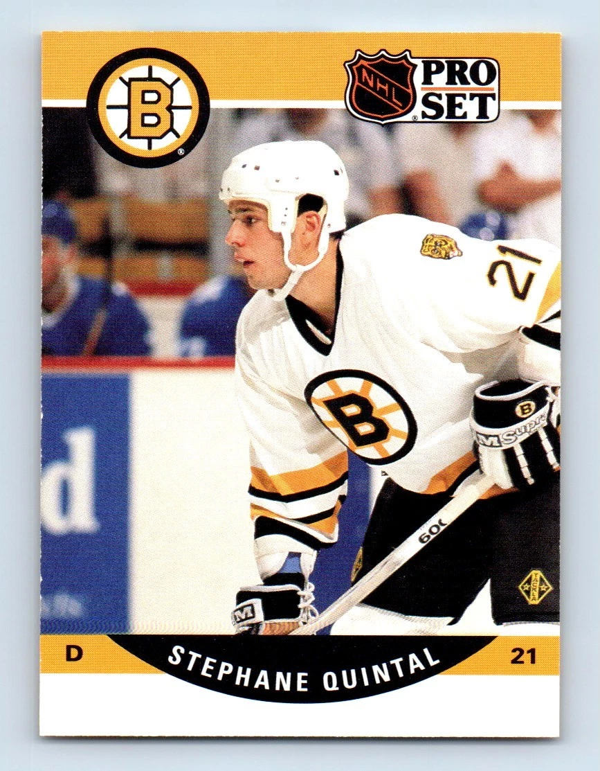 1990 Pro Set Hockey Stephane Quintal #410