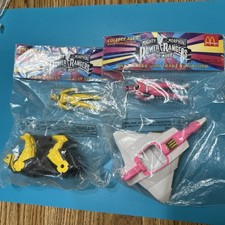 NEW Lot 2 McDonalds Happy Meal POWER RANGERS Figures 1995 SEALED X40