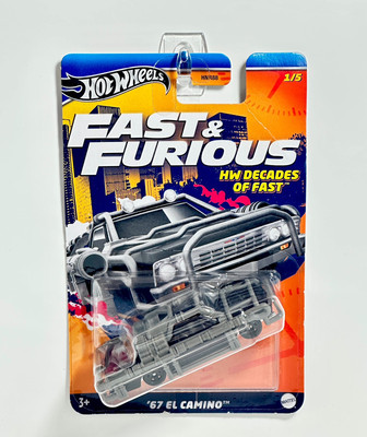 Hot Wheels Fast and Furious 67 El Camino 1/5 HW Decades of Fast Free Shipping